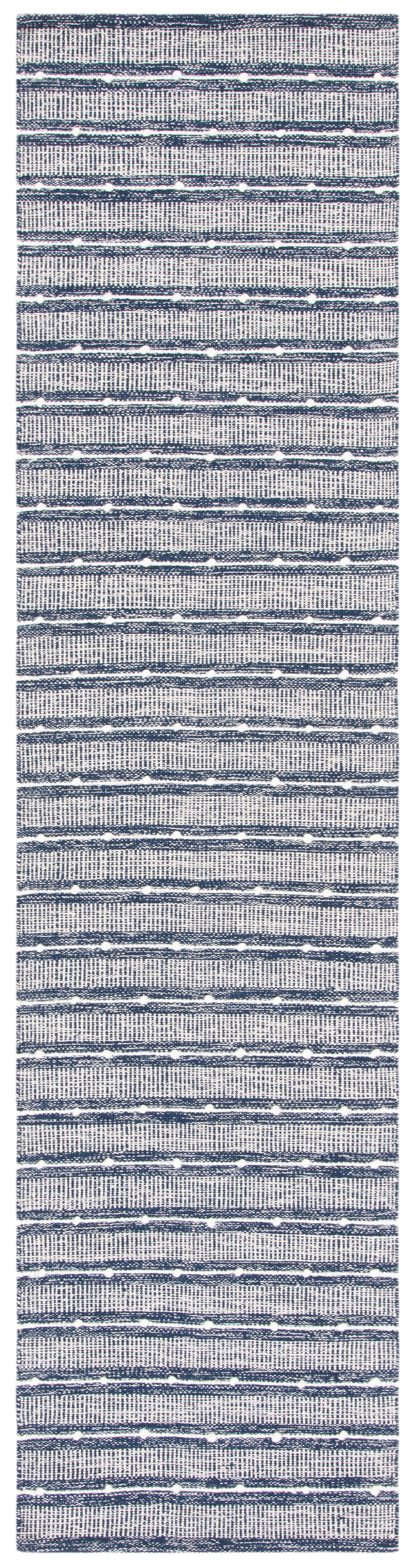 Safavieh Striped Kilim Stk513N Navy/Blue Rugs.