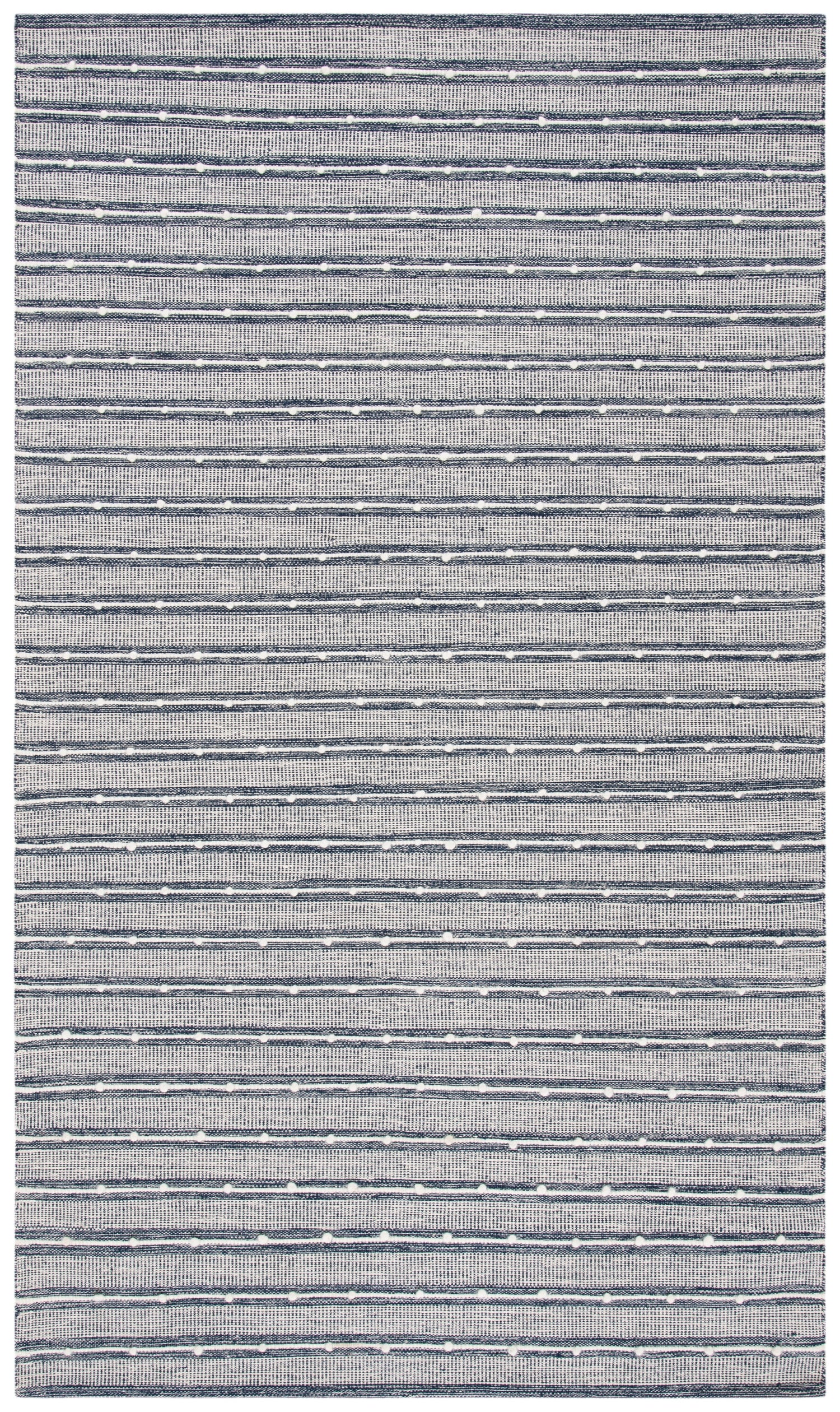 Safavieh Striped Kilim Stk513N Navy/Blue Rugs.
