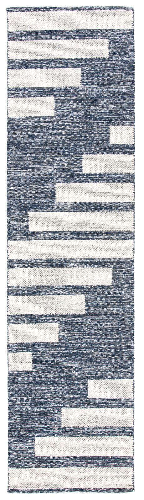Safavieh Striped Kilim Stk514N Navy/Ivory Rugs.