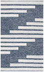 Safavieh Striped Kilim Stk514N Navy/Ivory Rugs.