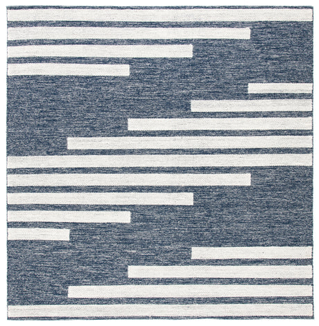 Safavieh Striped Kilim Stk514N Navy/Ivory Rugs.