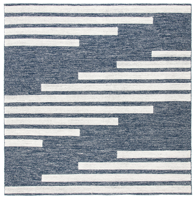 Safavieh Striped Kilim Stk514N Navy/Ivory Rugs.