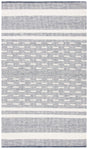 Safavieh Striped Kilim Stk515N Navy/Ivory Rugs.
