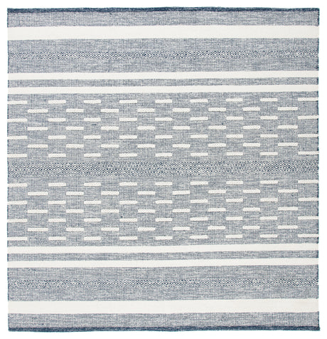 Safavieh Striped Kilim Stk515N Navy/Ivory Rugs.