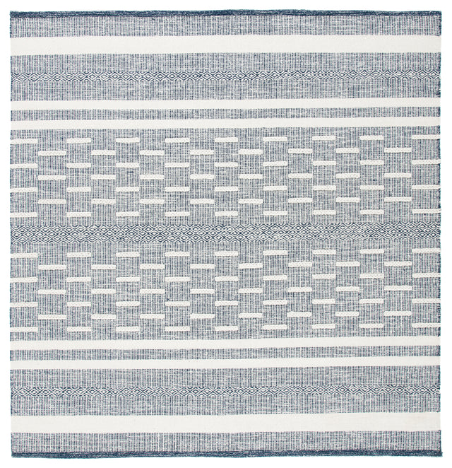 Safavieh Striped Kilim Stk515N Navy/Ivory Rugs.