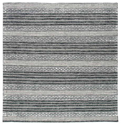 Safavieh Striped Kilim Stk516Z Black/Ivory Rugs.