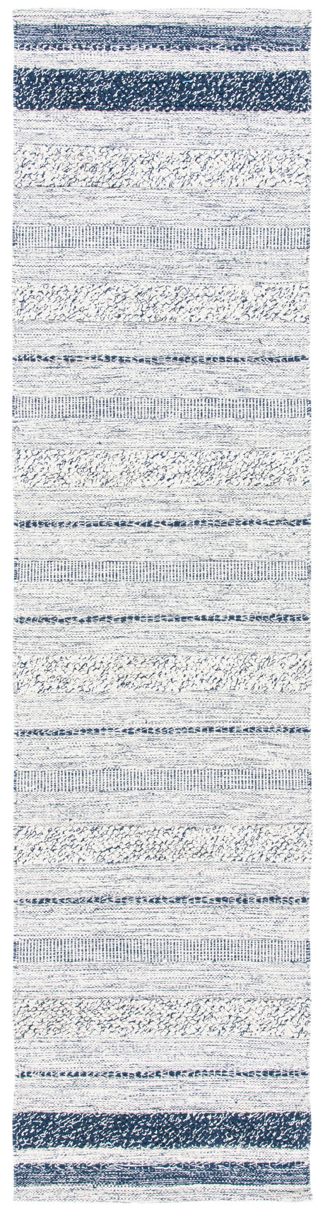 Safavieh Striped Kilim Stk517A Ivory/Navy Rugs.