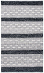 Safavieh Striped Kilim Stk518Z Black/Ivory Rugs.