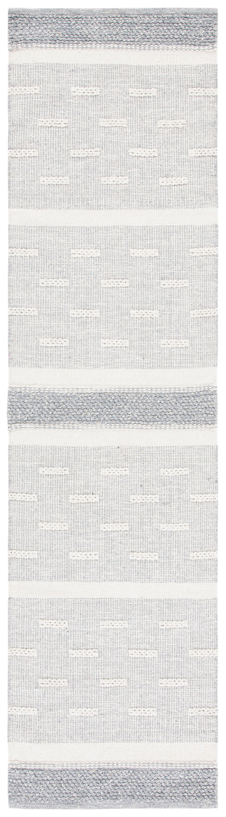 Safavieh Striped Kilim Stk519A Ivory/Grey Rugs.