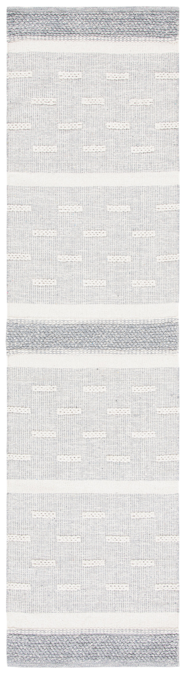 Safavieh Striped Kilim Stk519A Ivory/Grey Rugs.