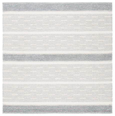 Safavieh Striped Kilim Stk519A Ivory/Grey Rugs.