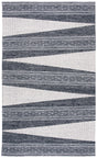 Safavieh Striped Kilim Stk521Z Black/Ivory Rugs.