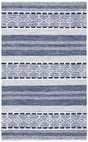 Safavieh Striped Kilim Stk522N Navy/Ivory Rugs.