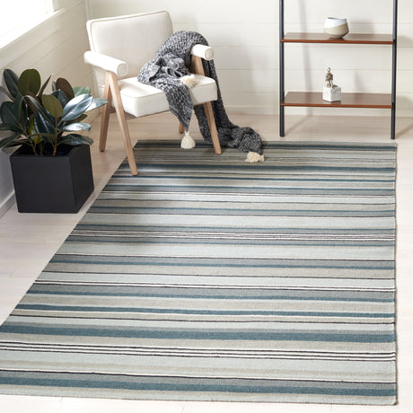 Safavieh Striped Kilim Stk601F Grey Rugs.