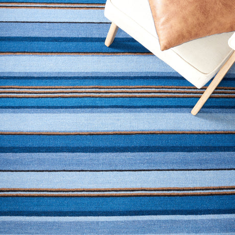Safavieh Striped Kilim Stk601M Blue/Rust Rugs.