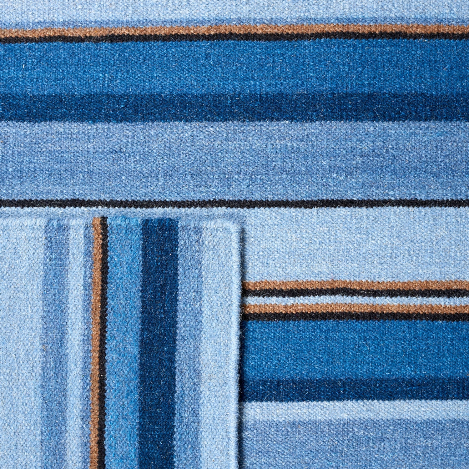 Safavieh Striped Kilim Stk601M Blue/Rust Rugs.
