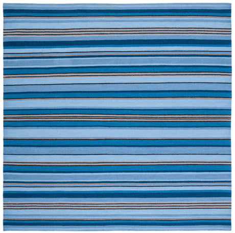 Safavieh Striped Kilim Stk601M Blue/Rust Rugs.