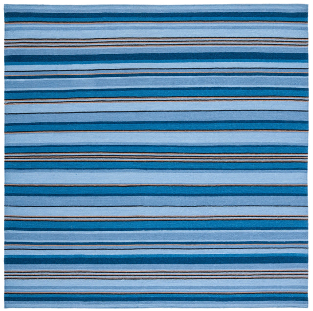 Safavieh Striped Kilim Stk601M Blue/Rust Rugs.