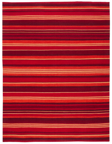 Safavieh Striped Kilim Stk601M Blue/Rust Rugs.