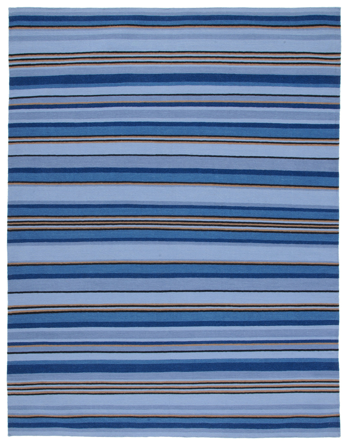 Safavieh Striped Kilim Stk601M Blue/Rust Rugs.