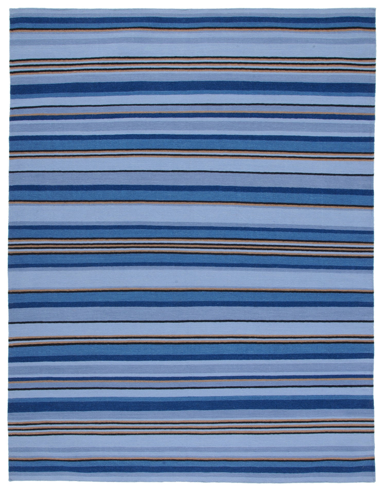 Safavieh Striped Kilim Stk601M Blue/Rust Rugs.