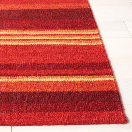 Safavieh Striped Kilim Stk601Q Red Rugs.