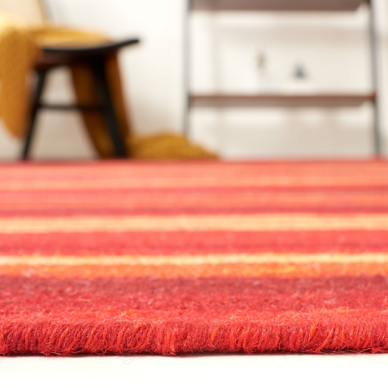 Safavieh Striped Kilim Stk601Q Red Rugs.