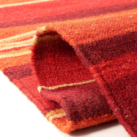 Safavieh Striped Kilim Stk601Q Red Rugs.