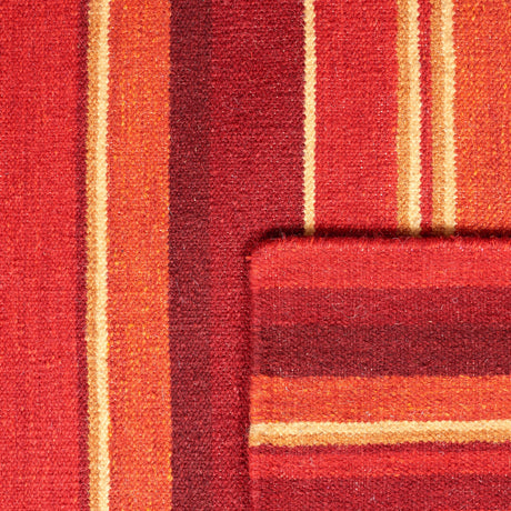 Safavieh Striped Kilim Stk601Q Red Rugs.