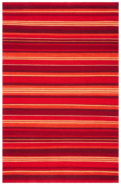 Safavieh Striped Kilim Stk601Q Red Rugs.