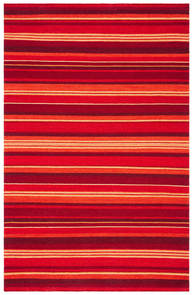 Safavieh Striped Kilim Stk601Q Red Rugs.
