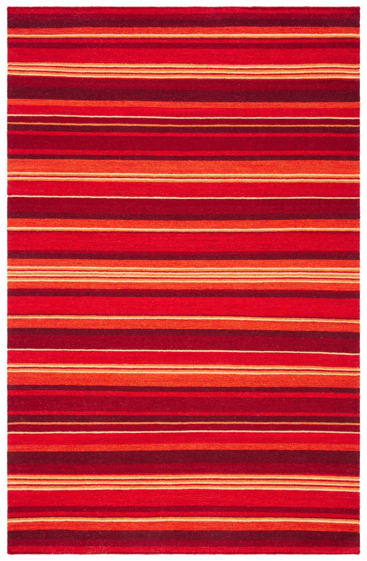 Safavieh Striped Kilim Stk601Q Red Rugs.