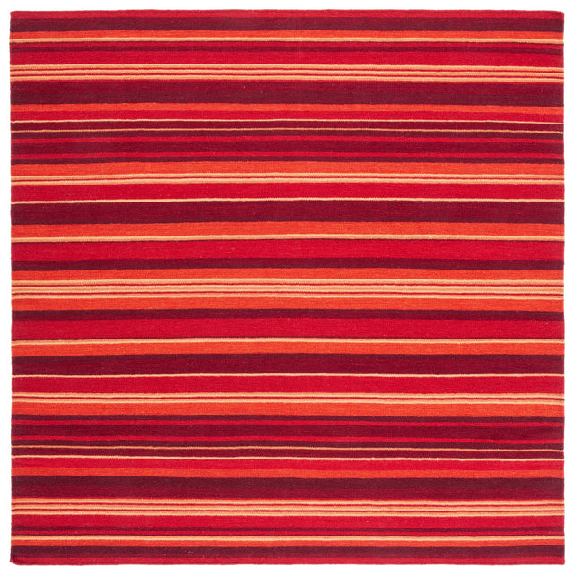 Safavieh Striped Kilim Stk601Q Red Rugs.