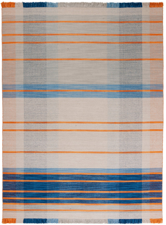 Safavieh Striped Kilim Stk701B Beige/Blue Rug.