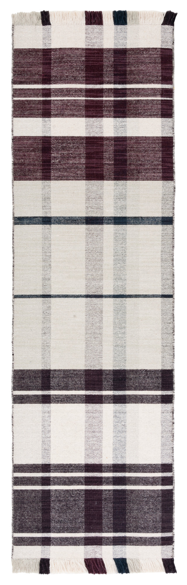 Safavieh Striped Kilim Stk705A Ivory/Grey Rug.