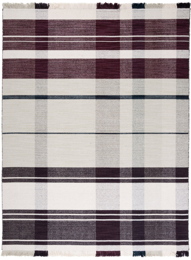 Safavieh Striped Kilim Stk705A Ivory/Grey Rug.