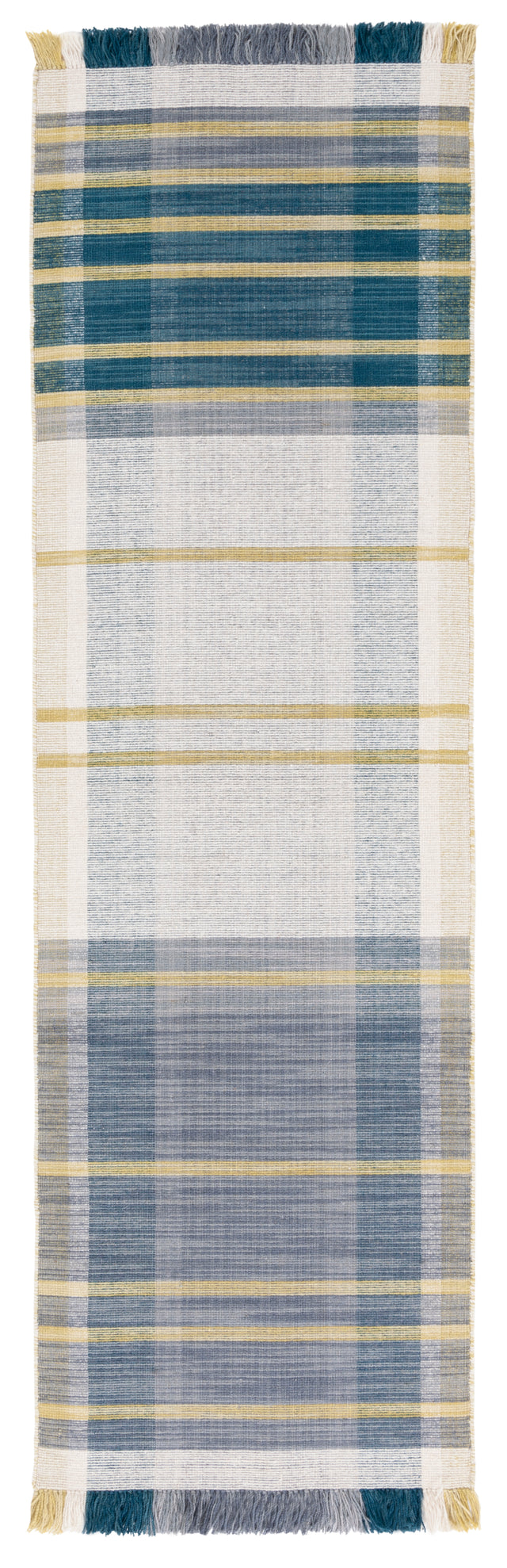 Safavieh Striped Kilim Stk706B Beige/Teal Rug.