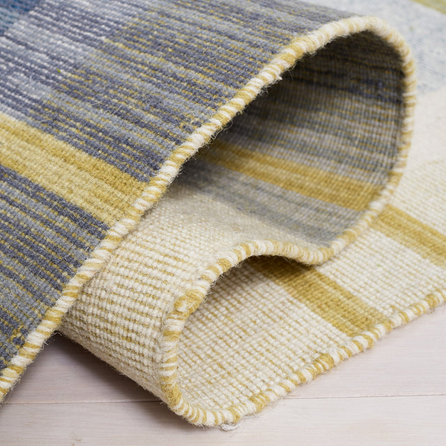 Safavieh Striped Kilim Stk706B Beige/Teal Rug.