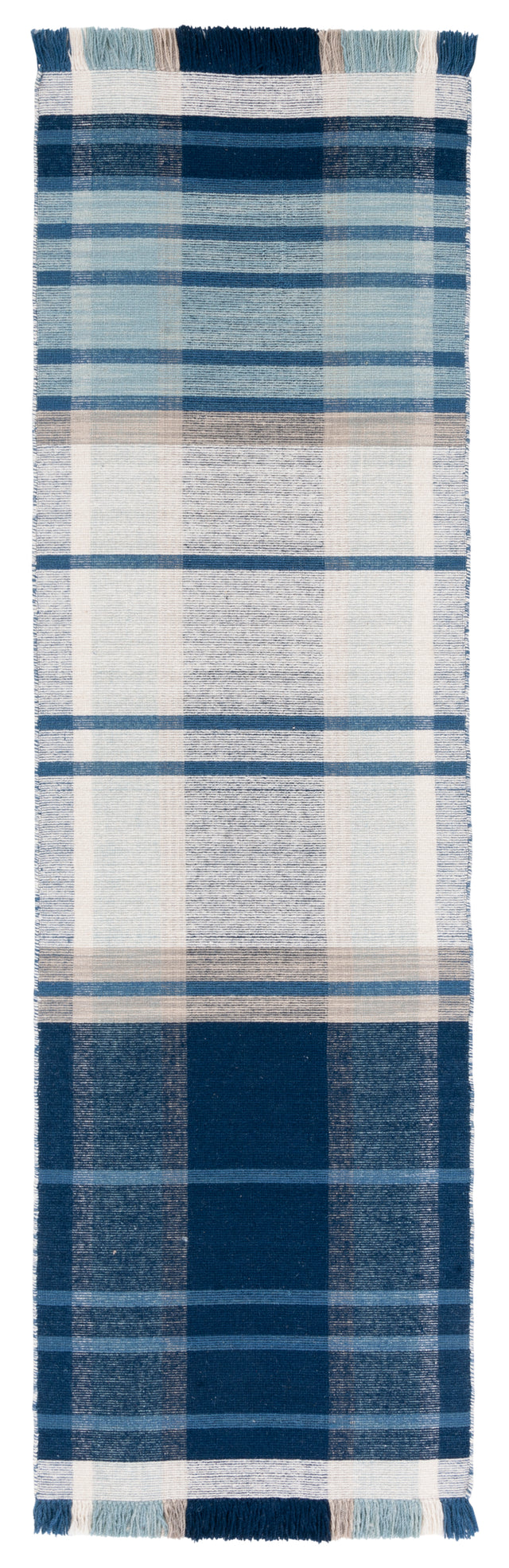 Safavieh Striped Kilim Stk707M Blue/Beige Rug.