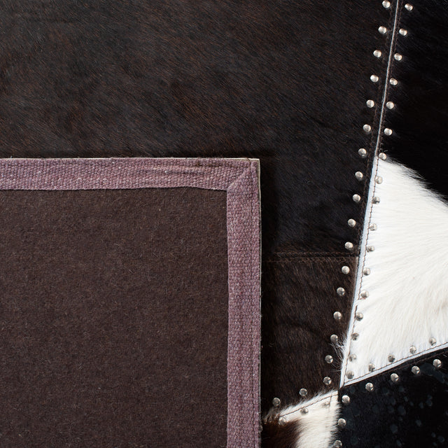 Safavieh Studio Leather Stl184T Dark Brown/Ivory Rugs.