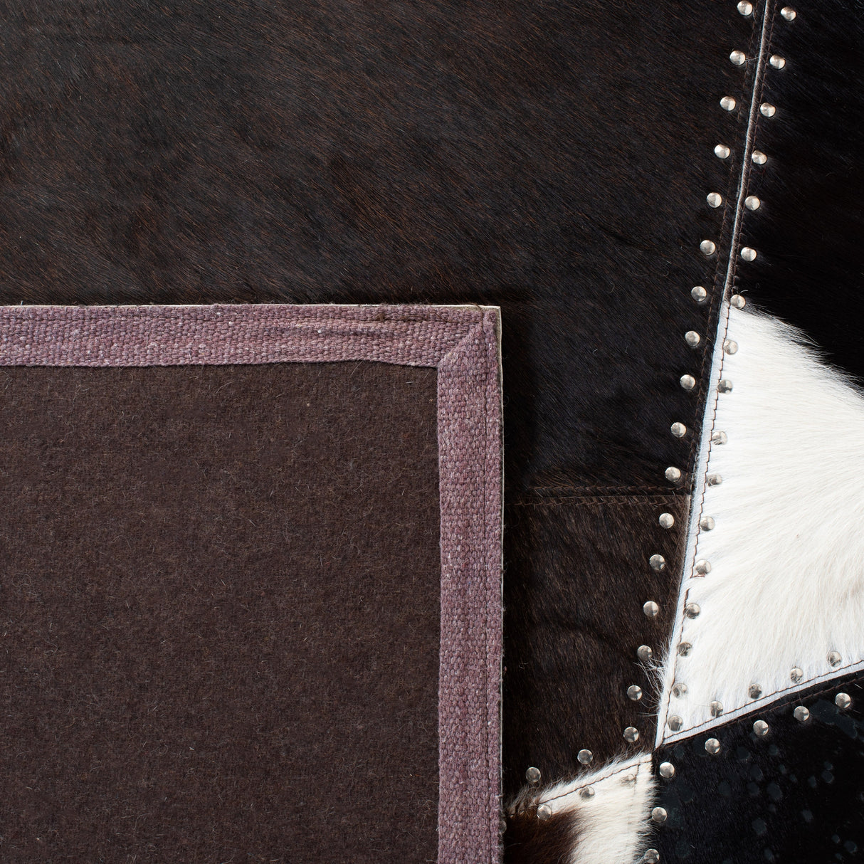 Safavieh Studio Leather Stl184T Dark Brown/Ivory Rugs.
