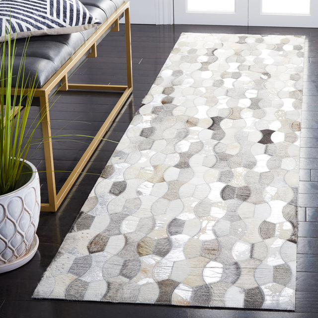 Safavieh Studio Leather Stl226F Ivory/Grey Rugs.