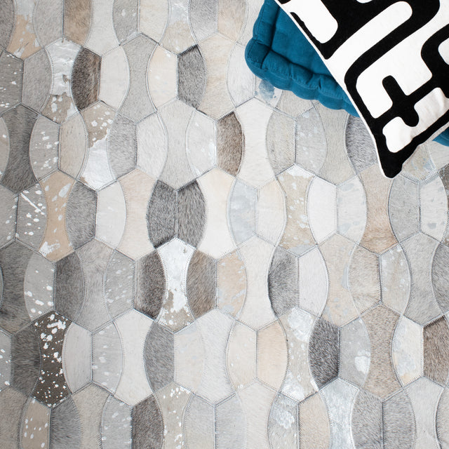 Safavieh Studio Leather Stl226F Ivory/Grey Rugs.