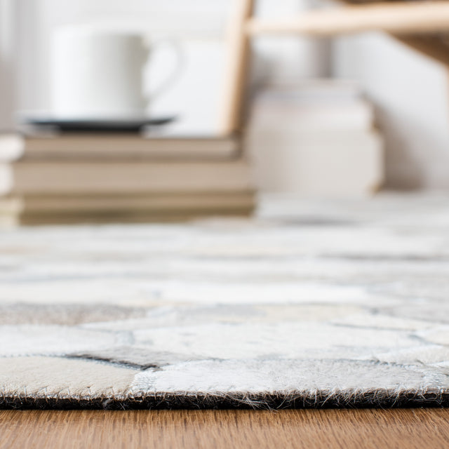 Safavieh Studio Leather Stl227F Ivory/Grey Rugs.