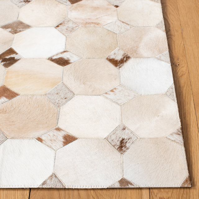 Safavieh Studio Leather Stl228A Ivory/Brown Rugs.