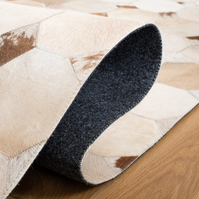 Safavieh Studio Leather Stl228A Ivory/Brown Rugs.