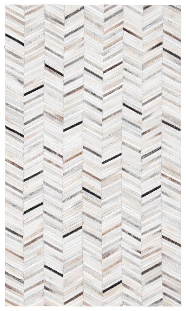 Safavieh Studio Leather Stl802A Ivory/Grey Rugs.