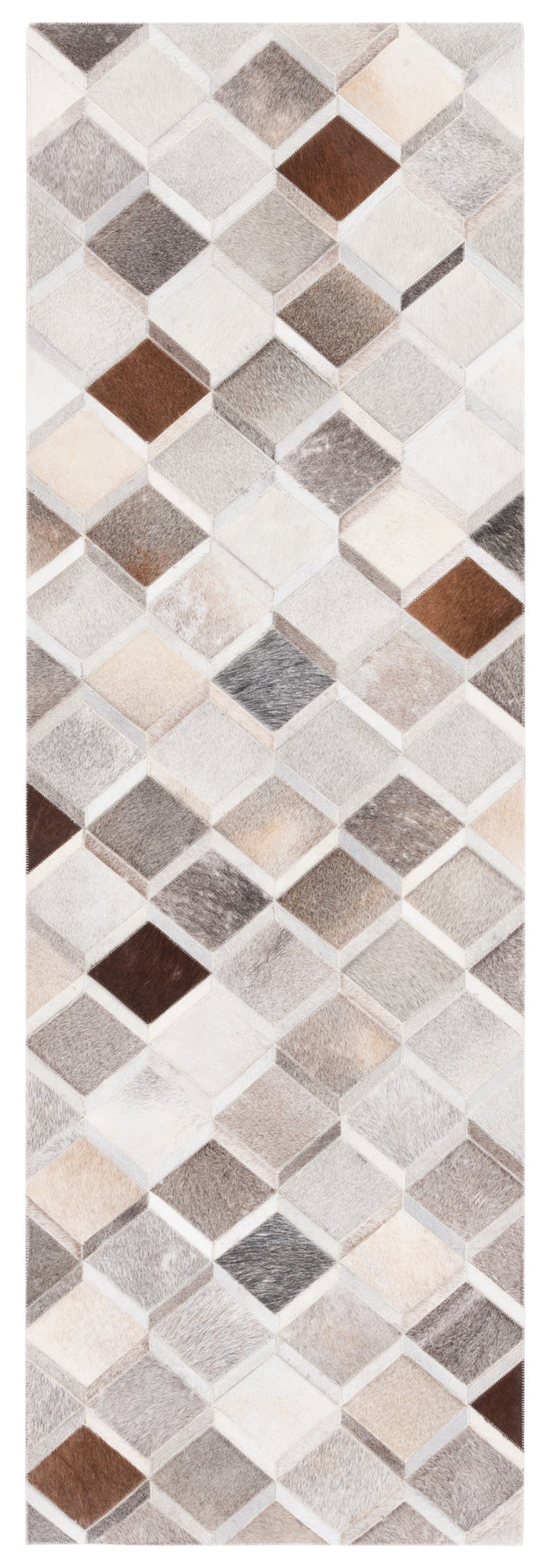 Safavieh Studio Leather Stl807A Ivory/Grey Rugs.