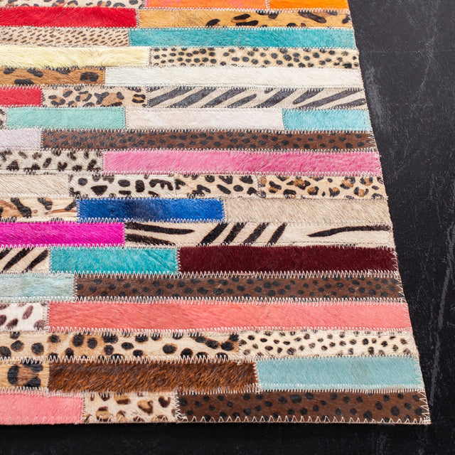 Safavieh Studio Leather Stl808A Ivory/Blue Rugs.