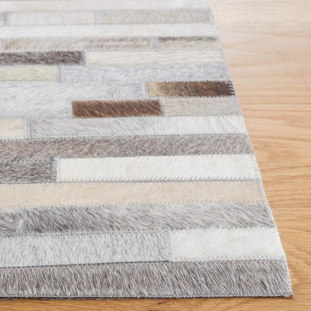 Safavieh Studio Leather Stl809A Ivory/Grey Rugs.
